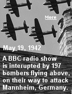 As BBC engineers were recording the bird-song prior to transmission, a faint hum gradually became audible, slowly increasing in volume, as 197 bombers flew overhead on their way to raids in Mannheim.